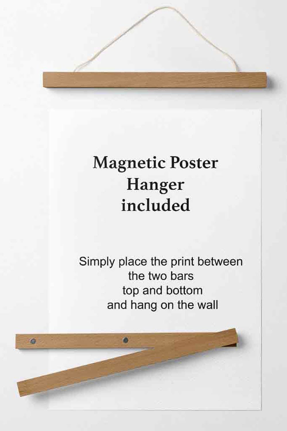 Columbia Watercolor Skyline City Poster with Hanger | Bowlift