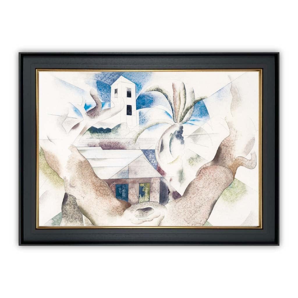 Charles Demuth - Bermuda No. 1 - Tree and House | Bowlift