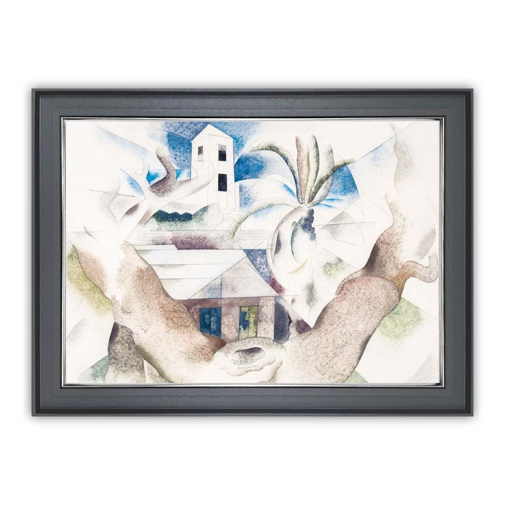 Charles Demuth - Bermuda No. 1 - Tree and House | Bowlift