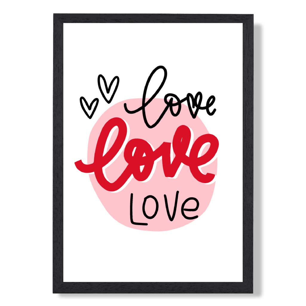 Circle of Love Framed Art Print | Bowlift