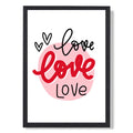 Circle of Love Framed Art Print | Bowlift