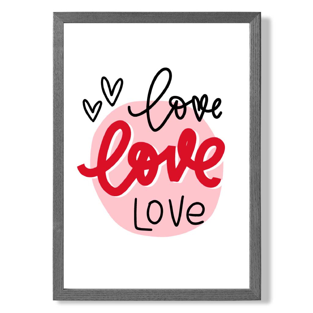 Circle of Love Framed Art Print | Bowlift