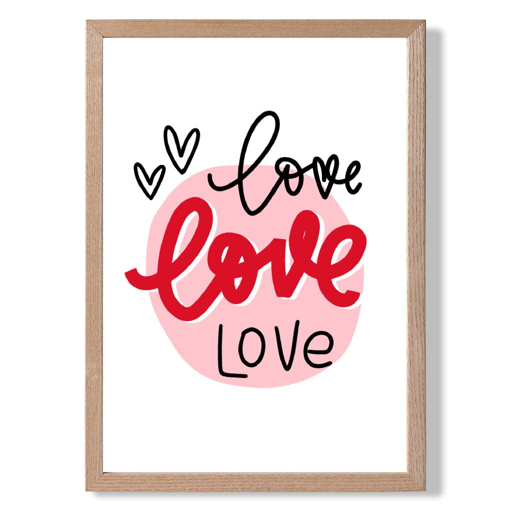 Circle of Love Framed Art Print | Bowlift
