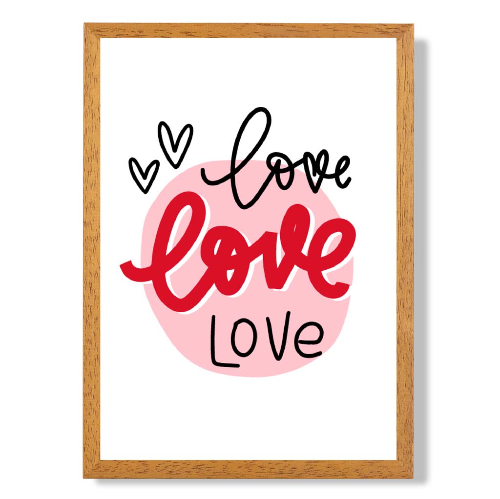 Circle of Love Framed Art Print | Bowlift