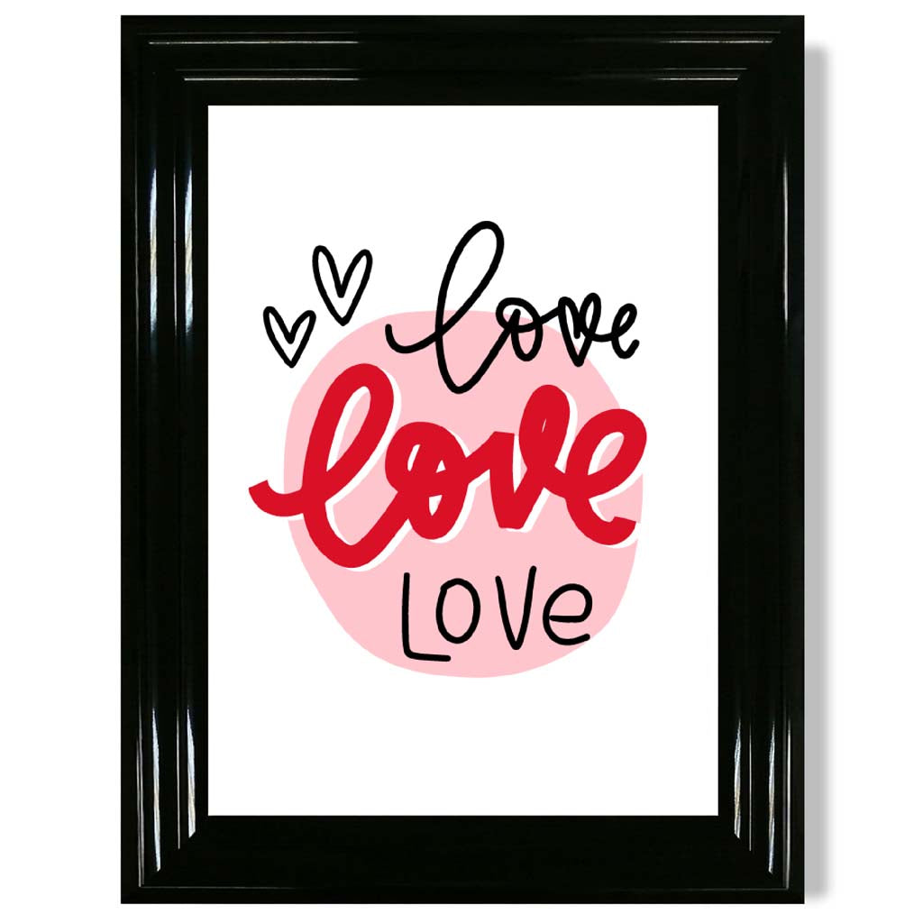 Circle of Love Framed Art Print | Bowlift