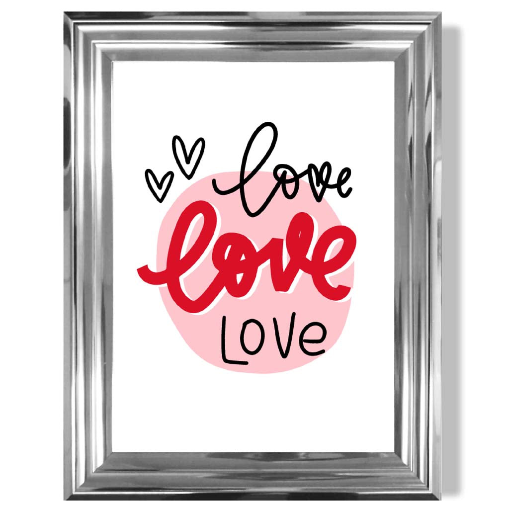 Circle of Love Framed Art Print | Bowlift