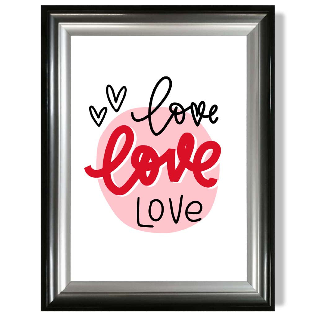 Circle of Love Framed Art Print | Bowlift