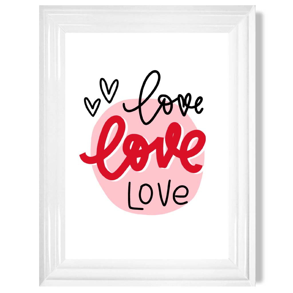 Circle of Love Framed Art Print | Bowlift
