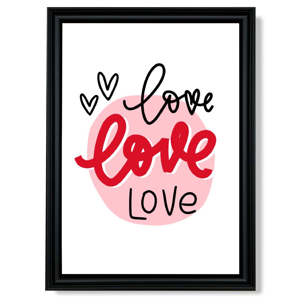 Circle of Love Framed Art Print | Bowlift