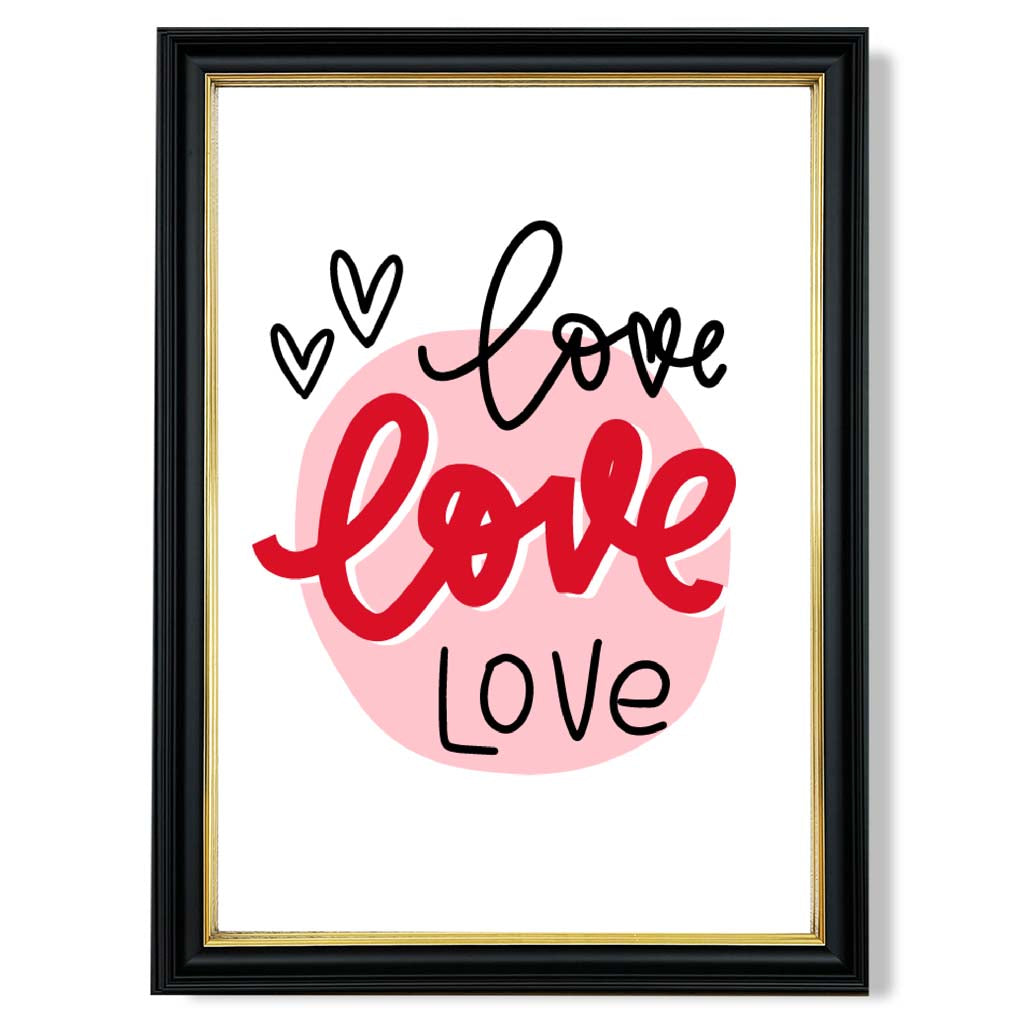 Circle of Love Framed Art Print | Bowlift