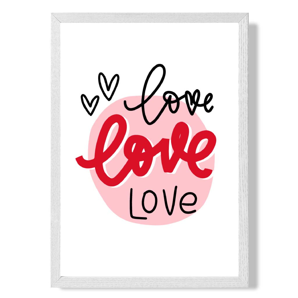 Circle of Love Framed Art Print | Bowlift