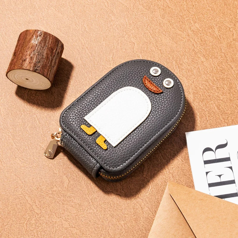 PU-Brieftasche für Kreditkarten und niedliche Pinguine | Brehn