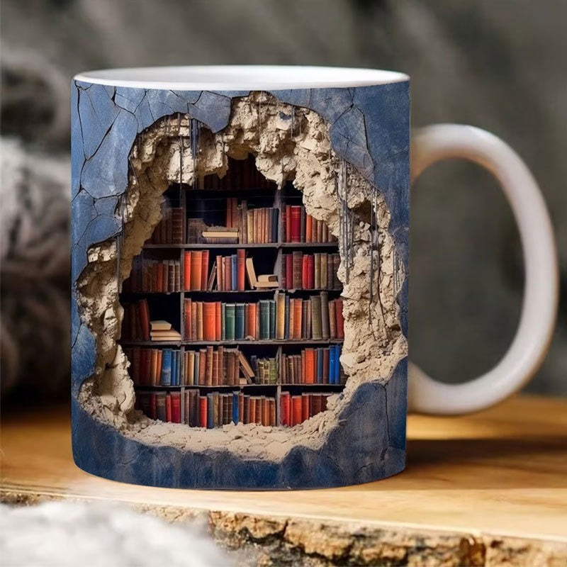 3D Bibliothek Becher Hinweis | Brehn
