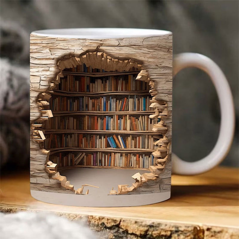 3D Bibliothek Becher Hinweis | Brehn