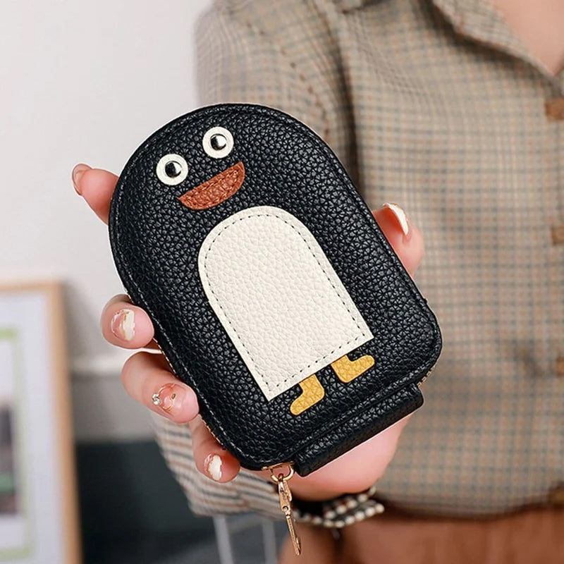 PU-Brieftasche für Kreditkarten und niedliche Pinguine | Brehn