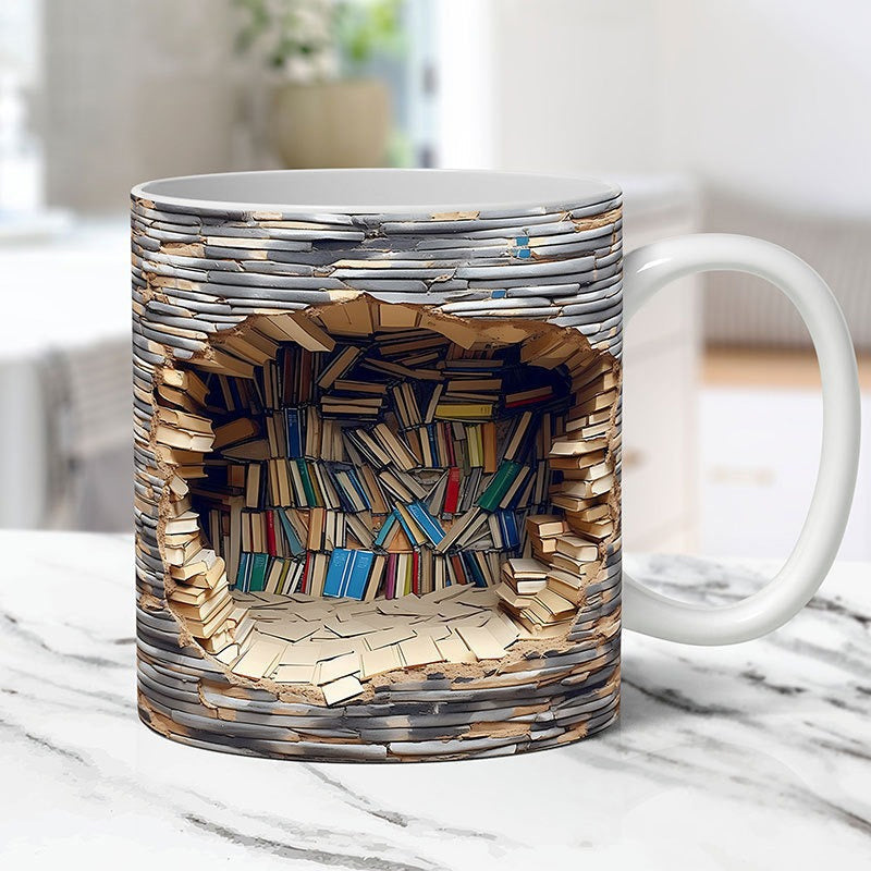 3D Bibliothek Becher Hinweis | Brehn