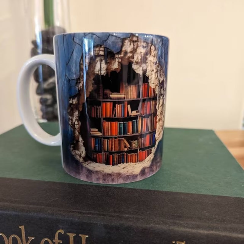 3D Bibliothek Becher Hinweis | Brehn