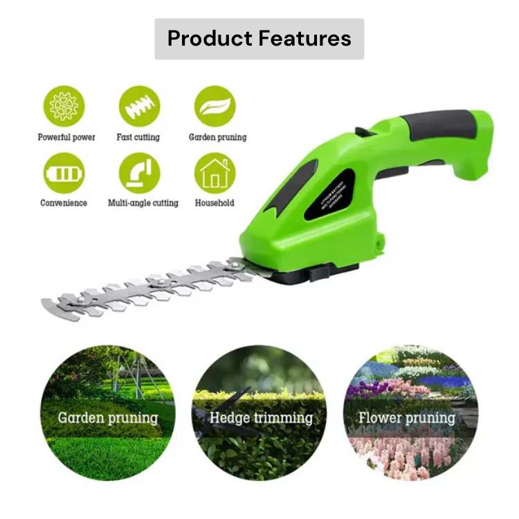 2-in-1 Cordless Garden Trimmer