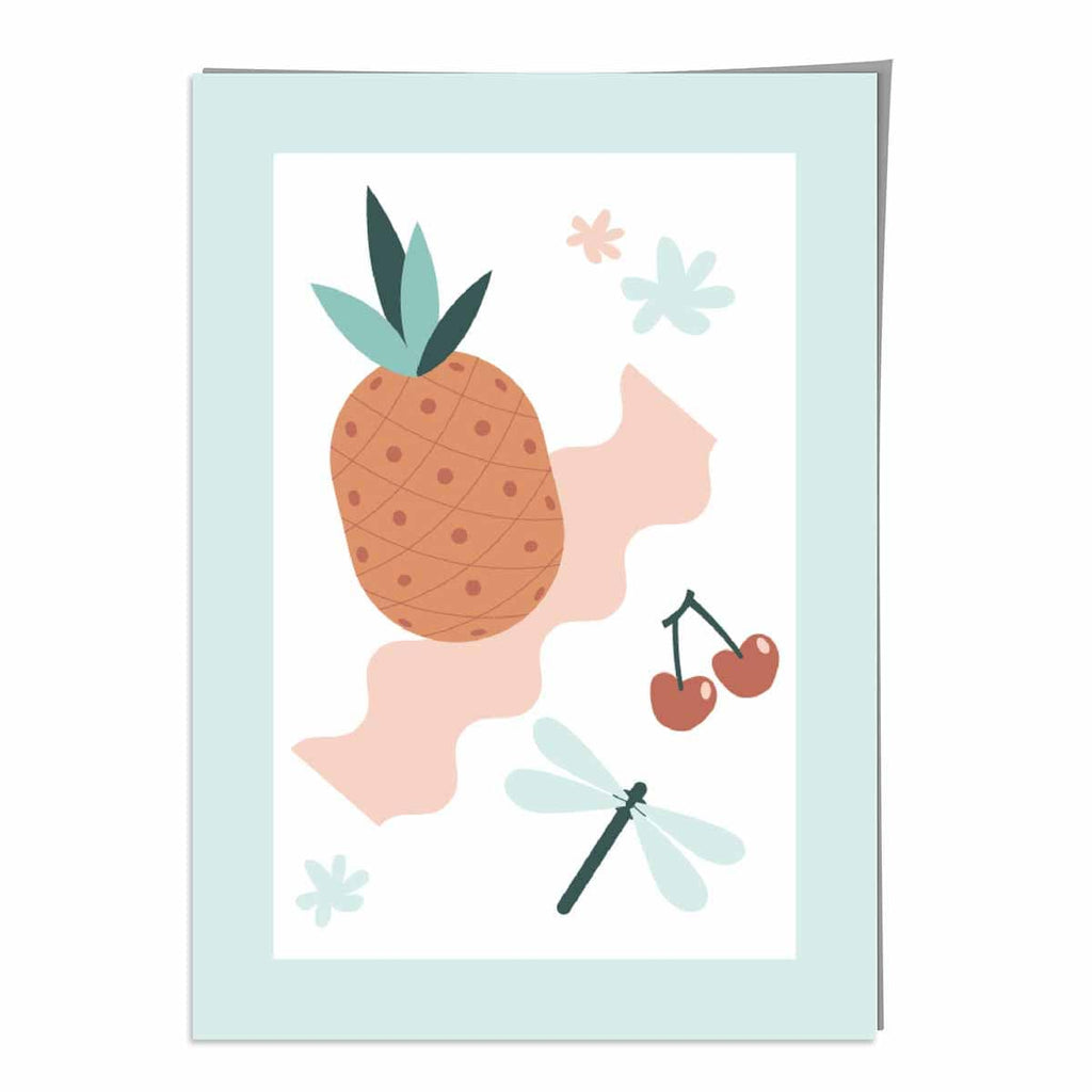 Boho Kitchen Pastel Pink Blue Poster No. 2 | Bowlift