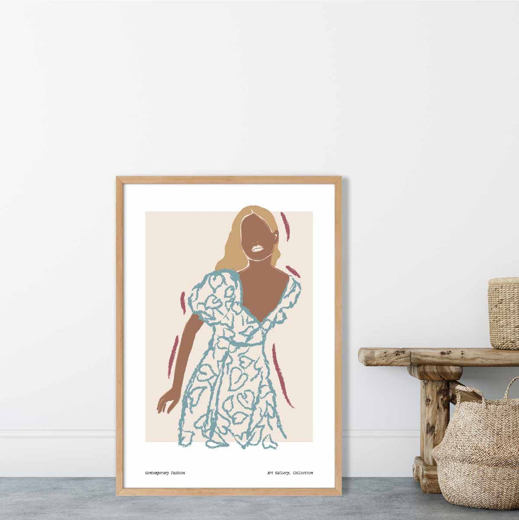 Contemporary Fashion Sketch Woman Poster No. 2 | Bowlift
