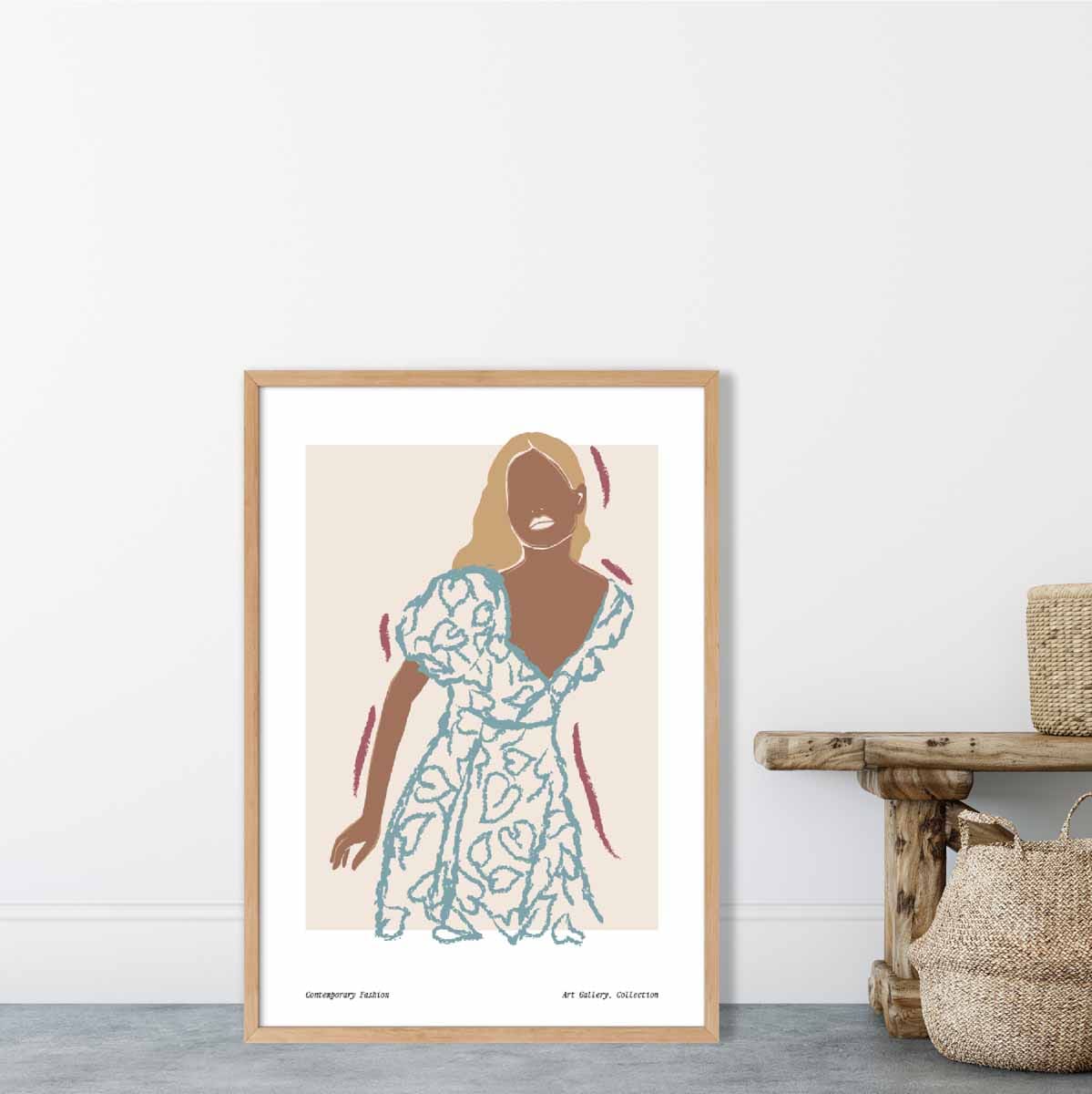 Contemporary Fashion Sketch Woman Poster No. 2 | Bowlift