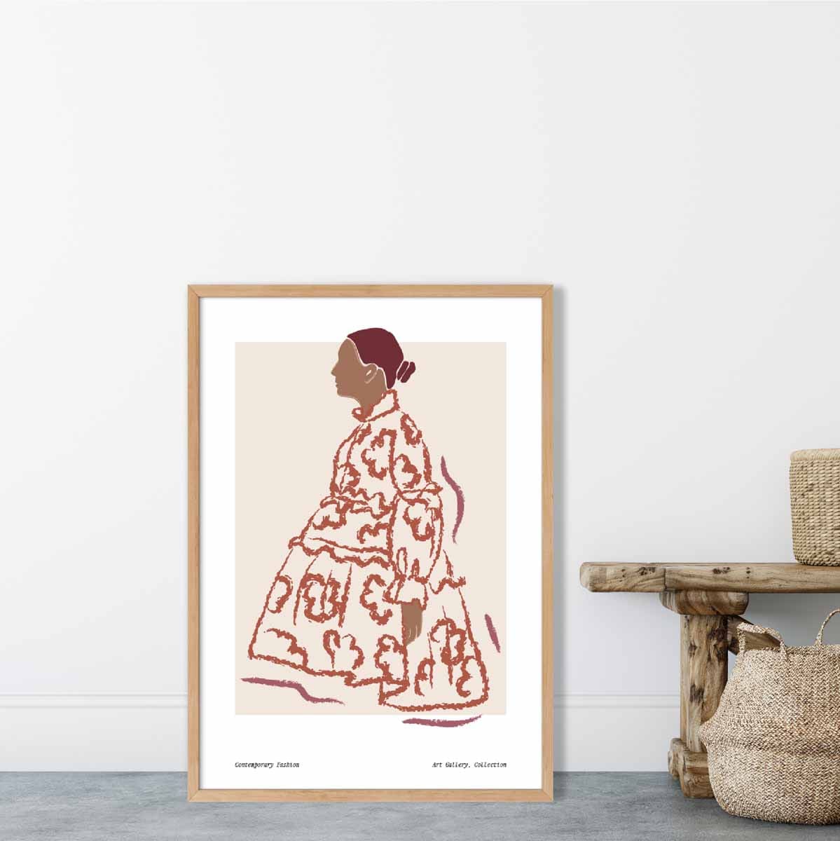 Contemporary Fashion Sketch Woman Poster No. 3 | Bowlift