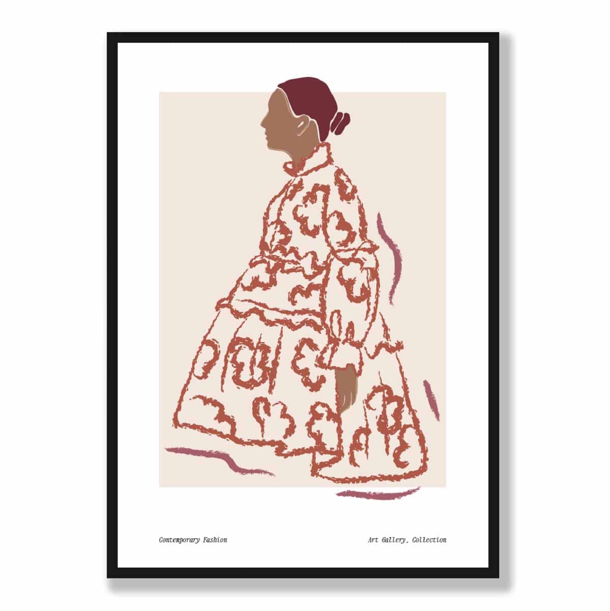 Contemporary Fashion Sketch Woman Poster No. 3 | Bowlift