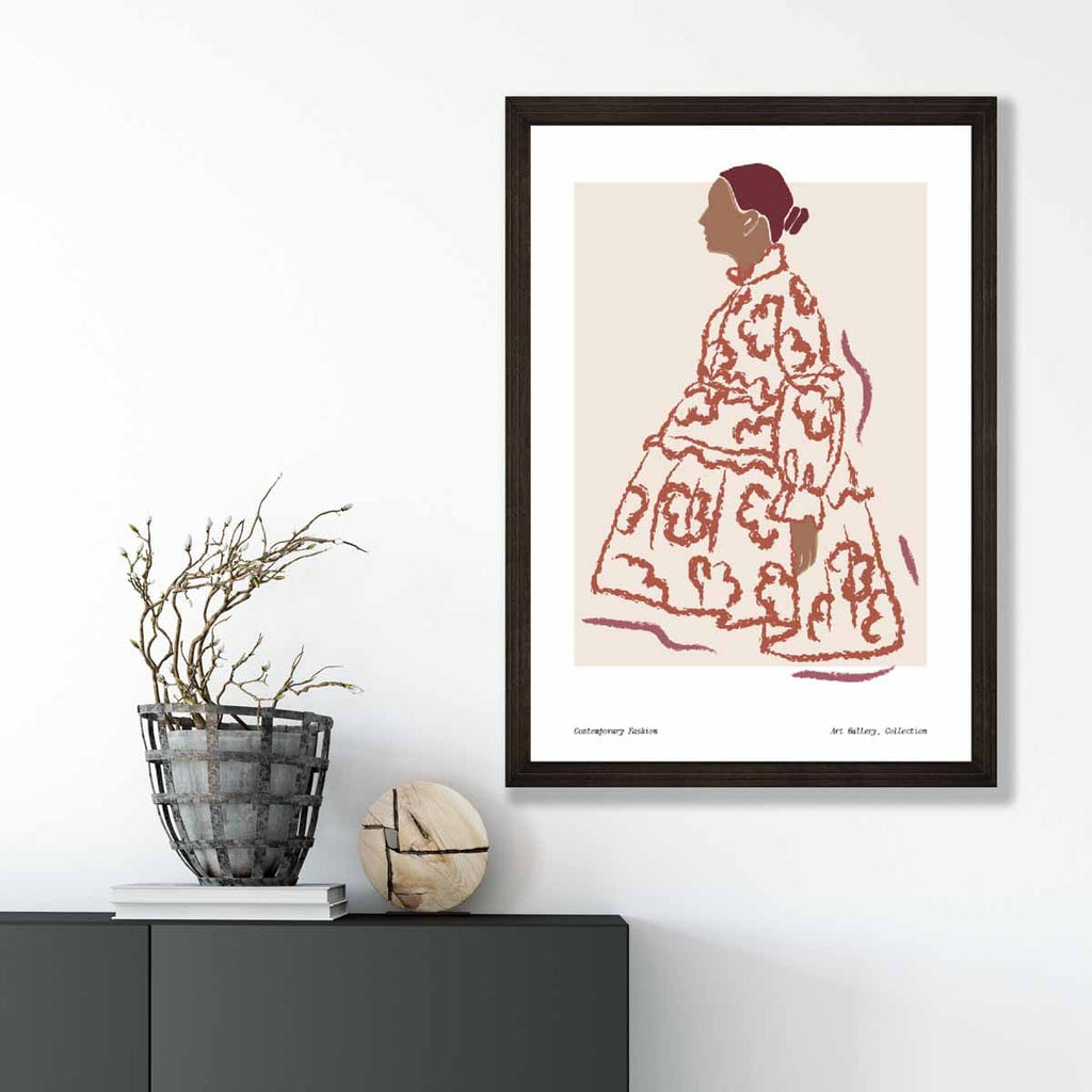 Contemporary Fashion Sketch Woman Poster No. 3 | Bowlift