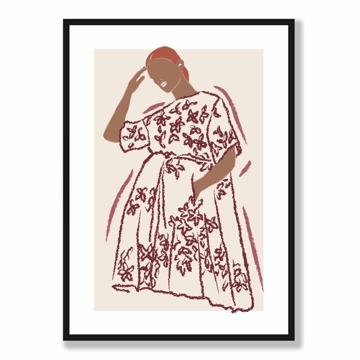 Contemporary Fashion Sketch Woman Poster No. 4 | Bowlift