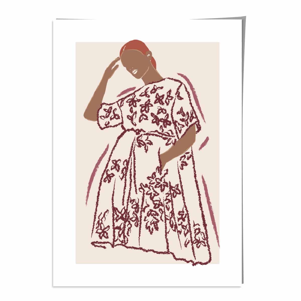 Contemporary Fashion Sketch Woman Poster No. 4 | Bowlift