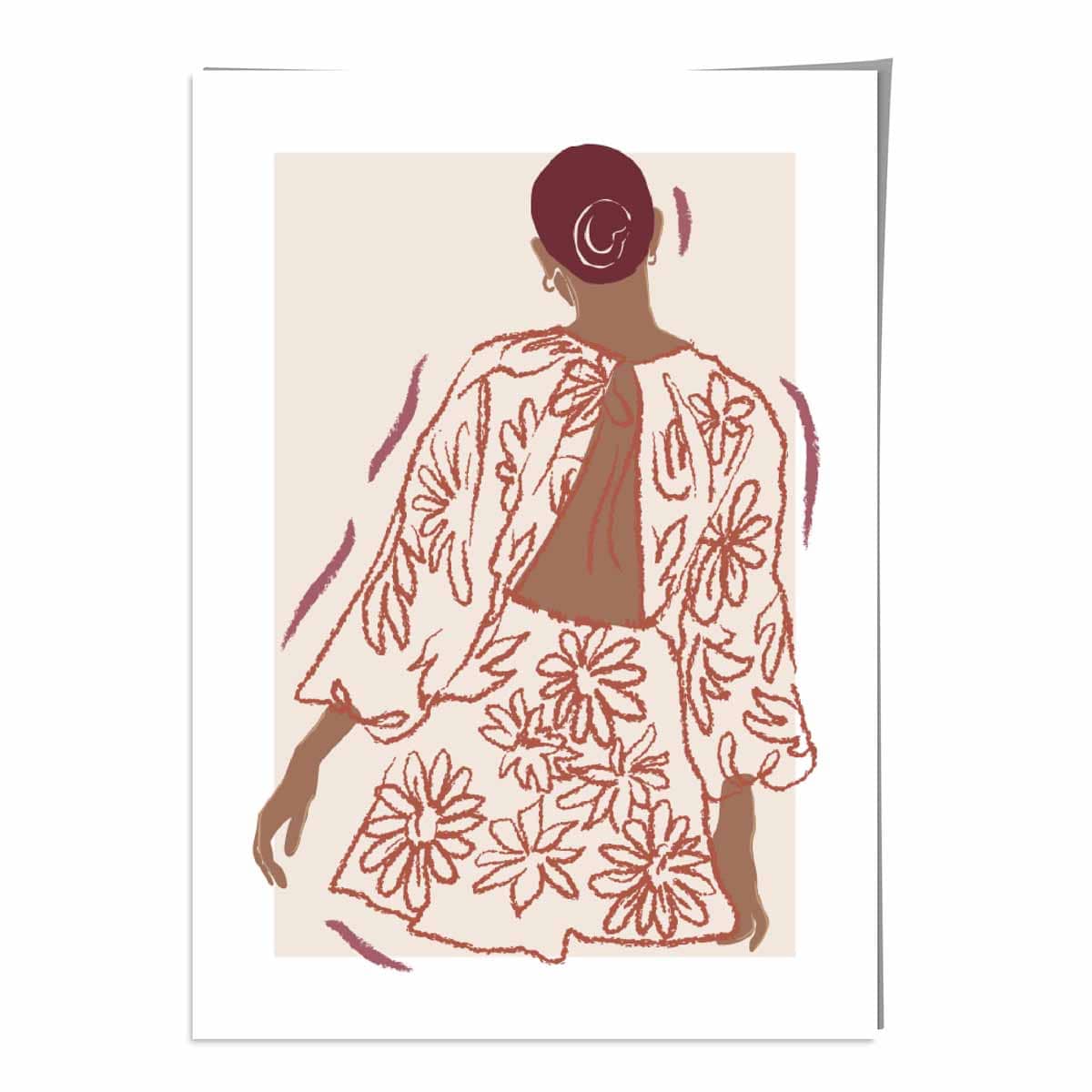 Contemporary Fashion Sketch Woman Poster No. 5 | Bowlift