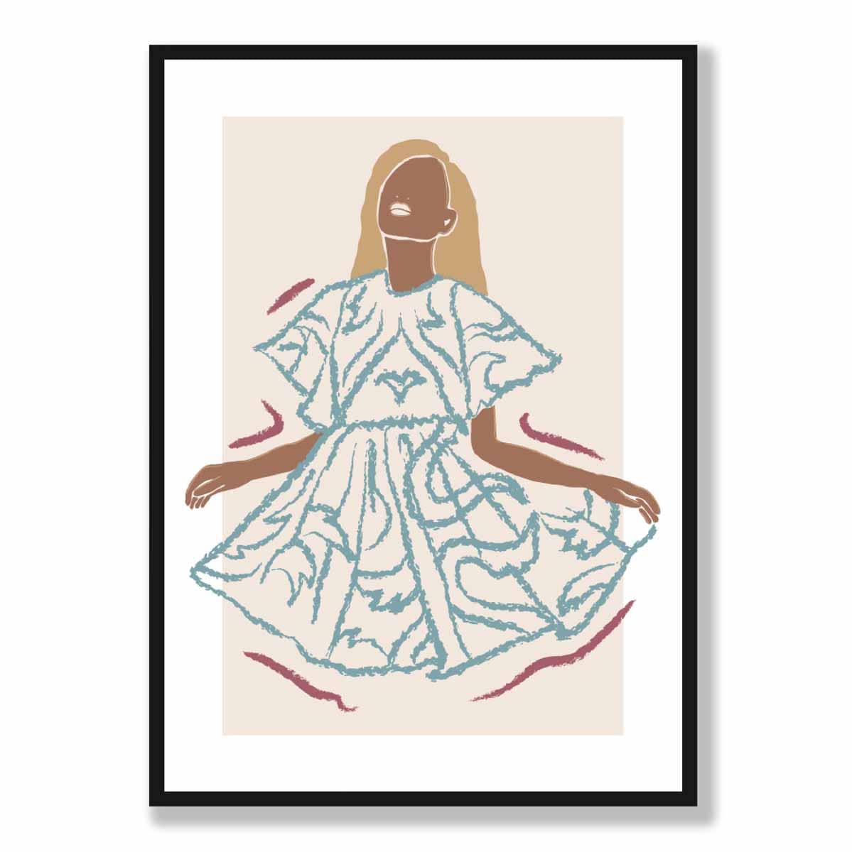 Contemporary Fashion Sketch Woman Poster No. 6 | Bowlift
