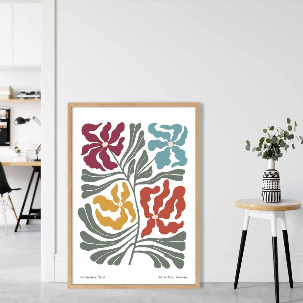 Contemporary Boho Floral Poster No. 1 Botanical | Bowlift