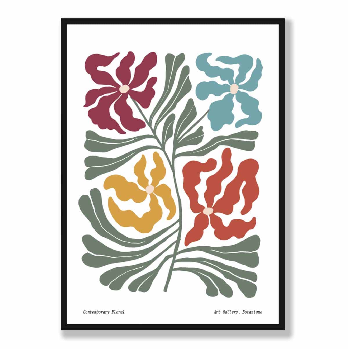 Contemporary Boho Floral Poster No. 1 Botanical | Bowlift