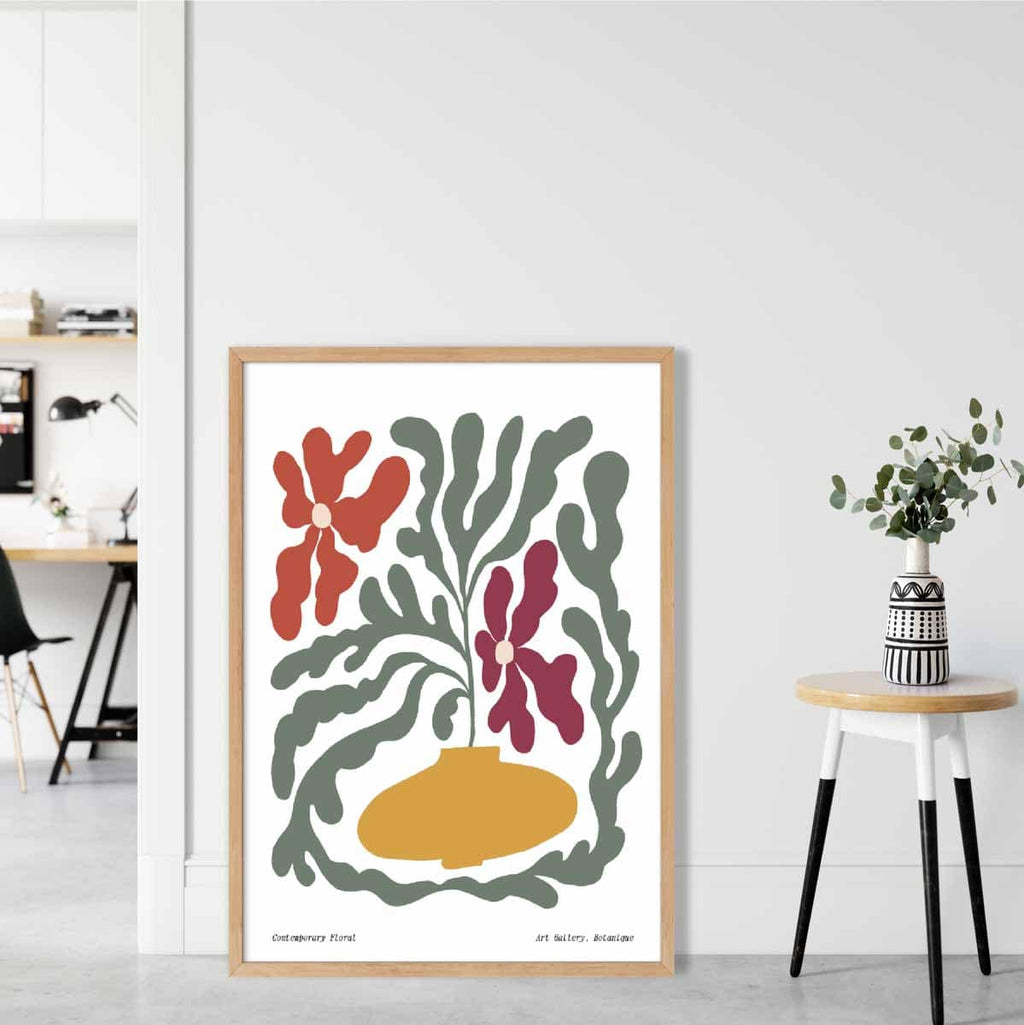 Contemporary Boho Floral Poster No. 2 Botanical | Bowlift