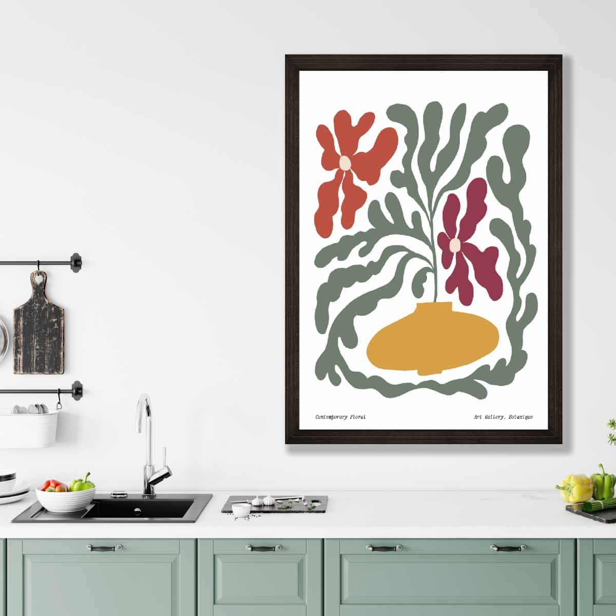 Contemporary Boho Floral Poster No. 2 Botanical | Bowlift