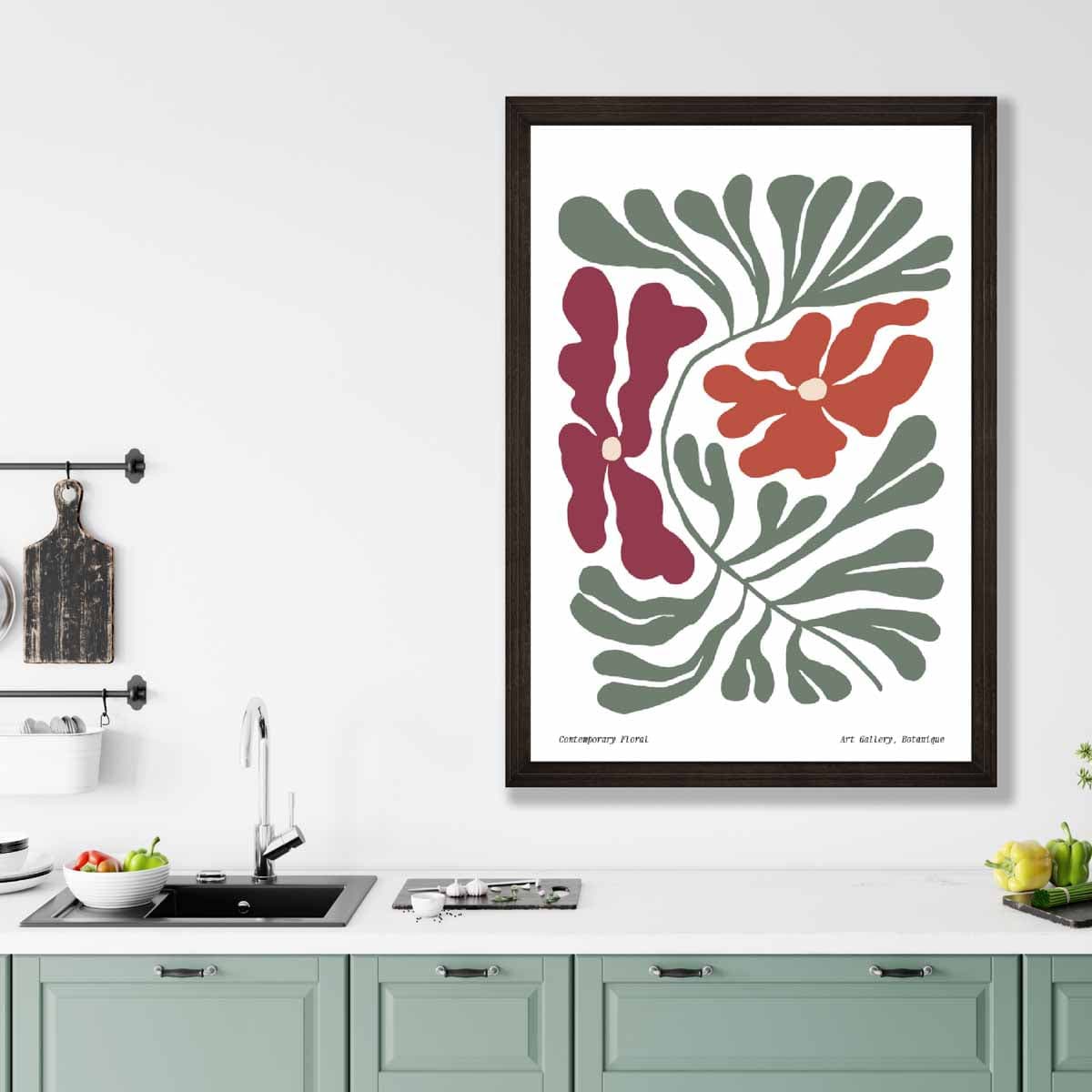 Contemporary Boho Floral Poster No. 4 Botanical | Bowlift