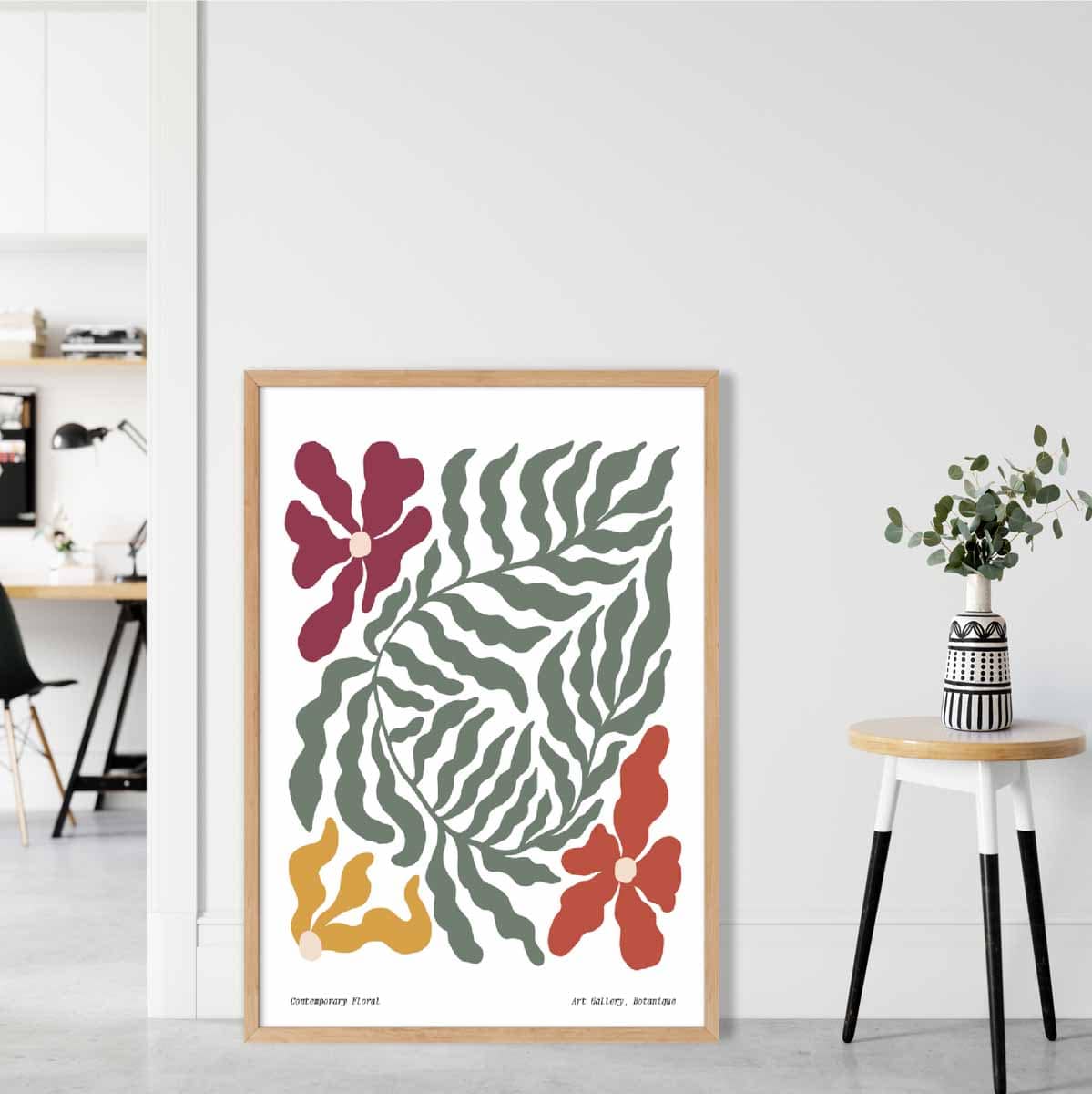 Contemporary Boho Floral Poster No. 6 Botanical | Bowlift