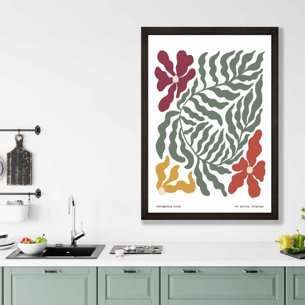 Contemporary Boho Floral Poster No. 6 Botanical | Bowlift