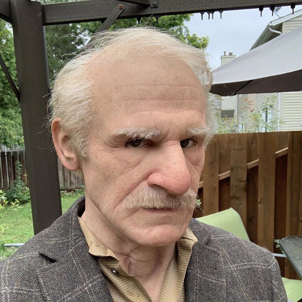 BowLift | Creepy Old Man Mask – Realistic Latex Halloween Mask for Adults