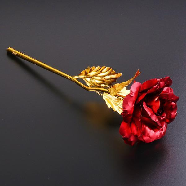 24K Goldfolie Rose mit Box | Brehn