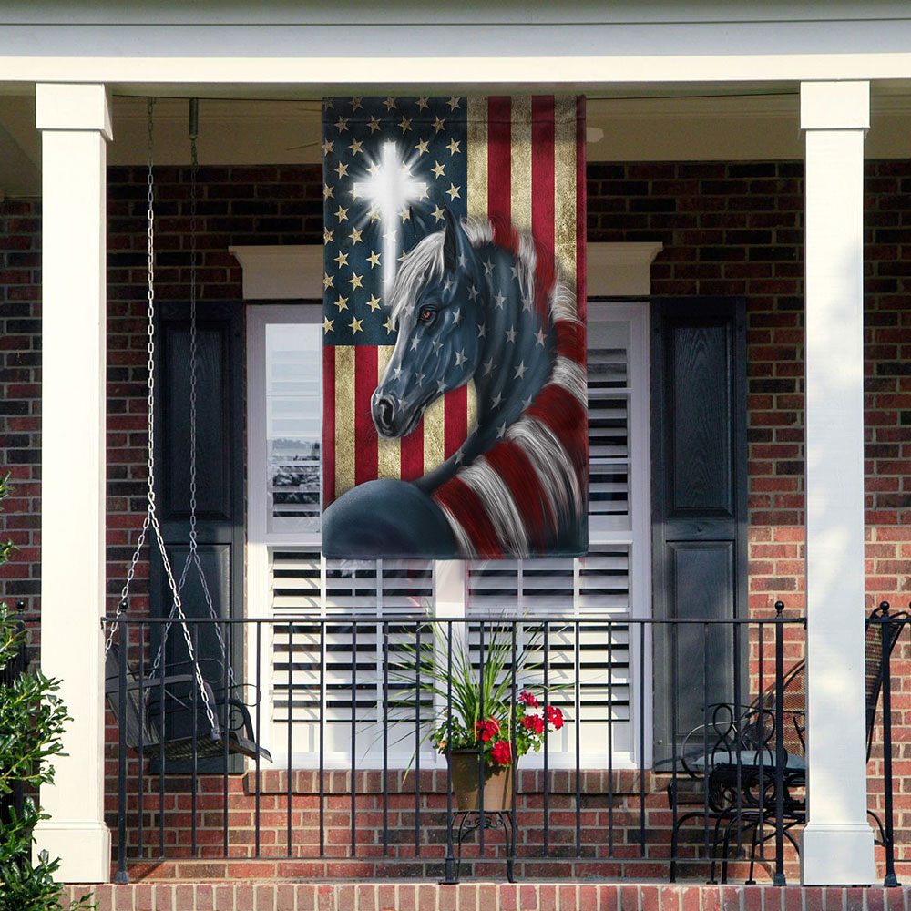 Patriot Horse American Flag