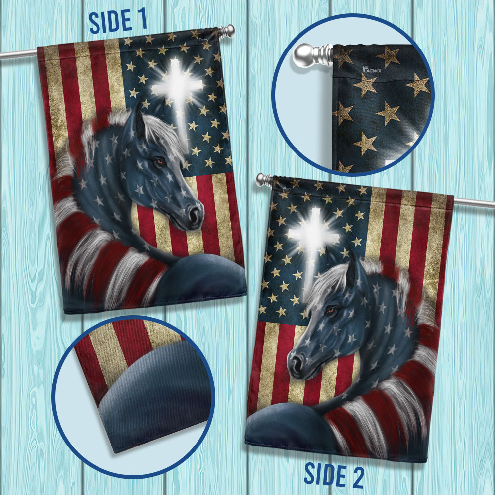 Patriot Horse American Flag