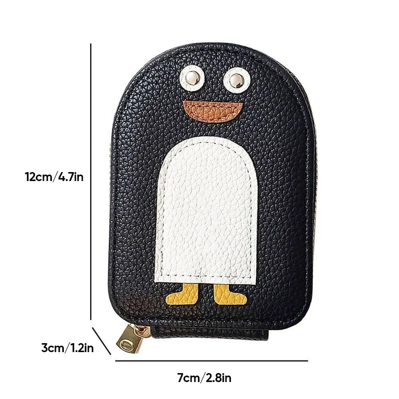 PU-Brieftasche für Kreditkarten und niedliche Pinguine | Brehn