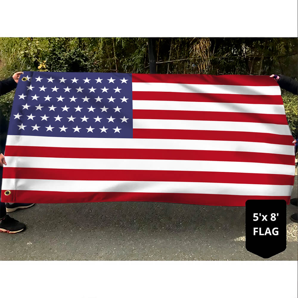 FLAGWIX Premium American Grommet Flag - Weatherproof Outdoor United States Flag