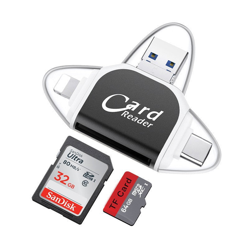 4-in-1 universeller Multiport SD TF Kartenleser | Brehn