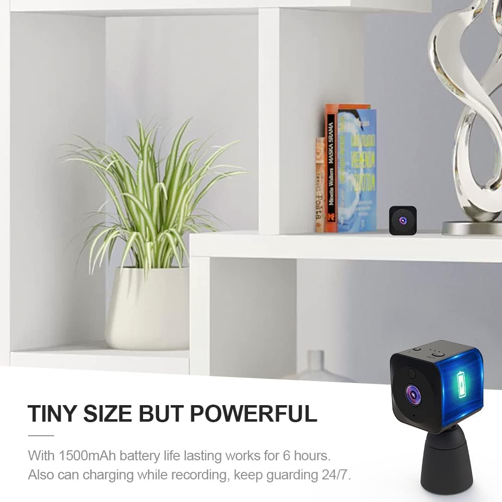 Mini Security Camera 4K WiFi Hidden Indoor Cam with Night Vision