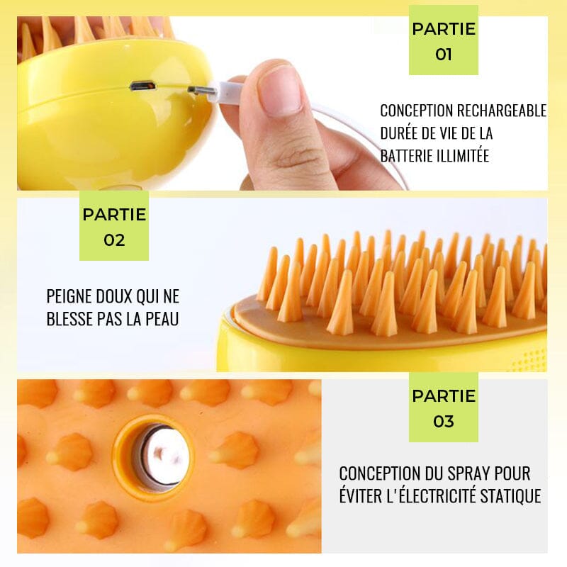 Spray-Massage-Kamm für Haustiere | Brehn