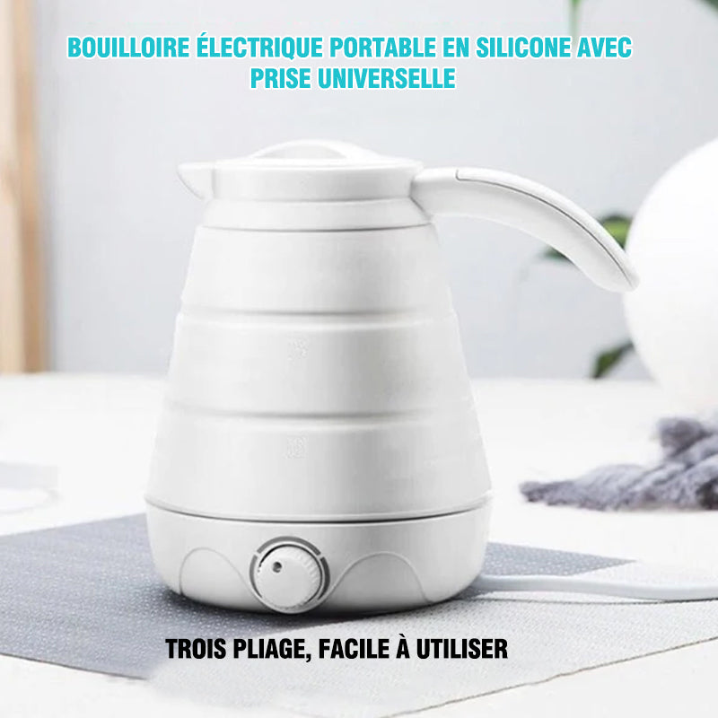 Tragbare Silikagel Reisekanne mit universellem Stecker | Brehn
