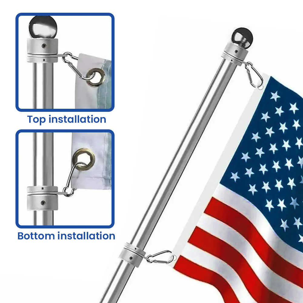 FLAGWIX  Mounting Ring 360° Rotating Anti Wrap For Flag Pole
